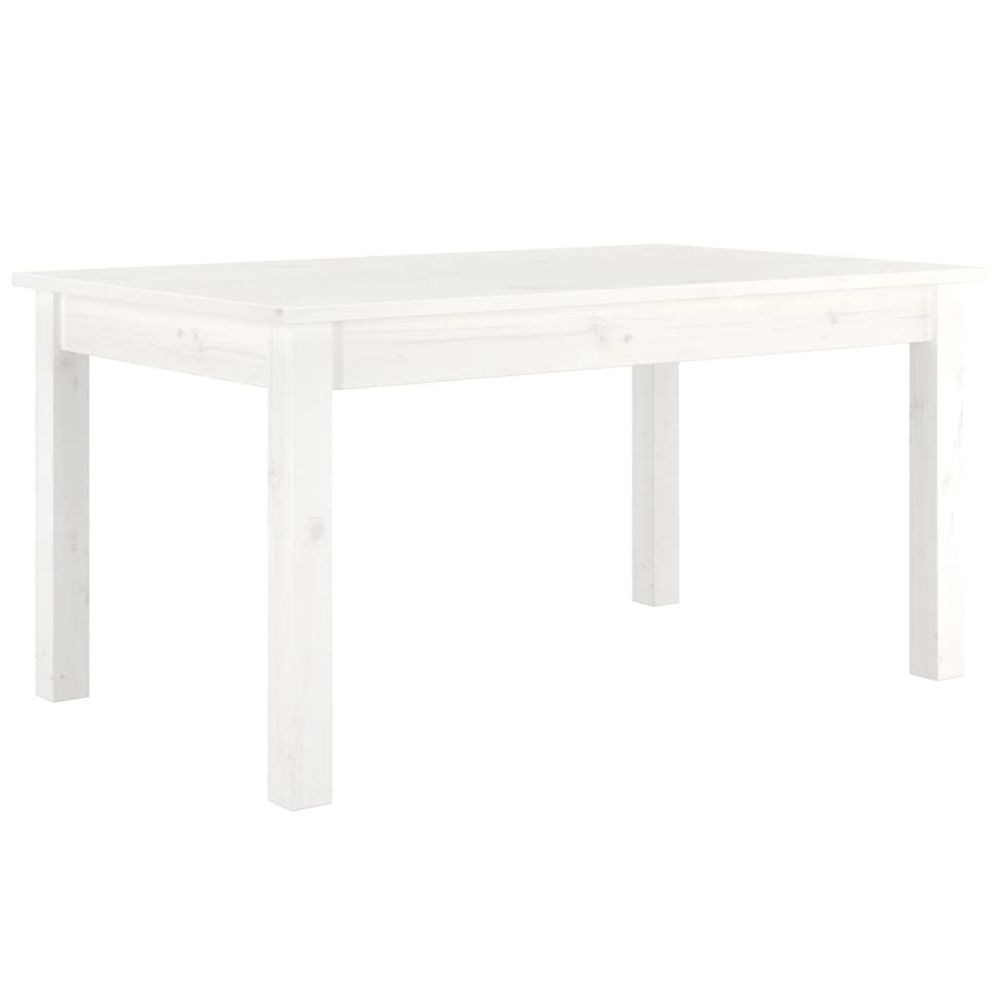 Vidaxl Konferenčný stolík biely 80x50x40 cm borovicový masív